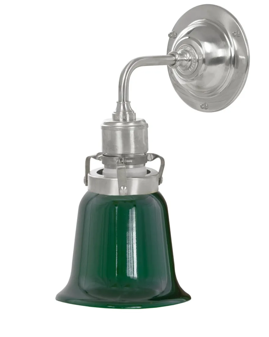 Vägglampa - Lillienstedt nickel, grön klocka
