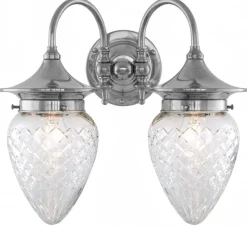 Vägglampa - Tigerstedt nickel, klarglas