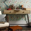 William Morris & Co. Tapet - Arbutus Thyme/Coral