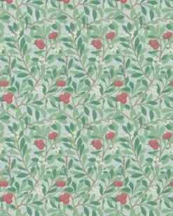 William Morris & Co. Tapet - Arbutus Thyme/Coral