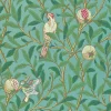 William Morris & Co. Tapet - Bird & Pomegranate Turquoise/Coral