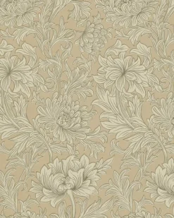 William Morris & Co. Tapet - Chrysanthemum Toile Ivory/Gold