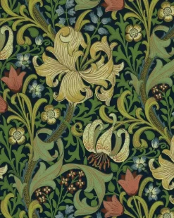 William Morris & Co. Tapet - Golden Lily Indigo