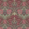 William Morris & Co. Tapet - Honeysuckle & Tulip Burgundy/Sage