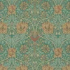 William Morris & Co. Tapet - Honeysuckle & Tulip Emerald/Russet