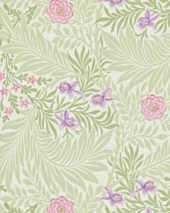 William Morris & Co. Tapet - Larkspur Olive/Lilac