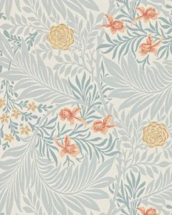 William Morris & Co. Tapet - Larkspur Slate/Russet
