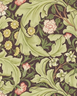 William Morris & Co. Tapet - Leicester chocolate/olive