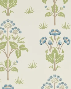 William Morris & Co. Tapet - Meadow Sweet Cornflower/Leaf