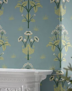 William Morris & Co. Tapet - Meadow Sweet Mineral Blue