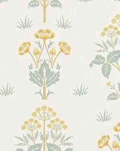 William Morris & Co. Tapet - Meadow Sweet Gold/Slate
