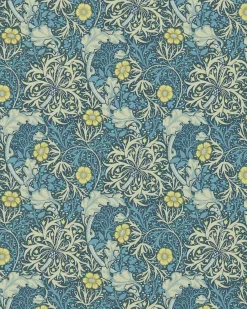William Morris & Co. Tapet - Morris Seaweed Ink/Woad