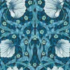 William Morris & Co. Tapet - Pimpernel Midnight/Opal