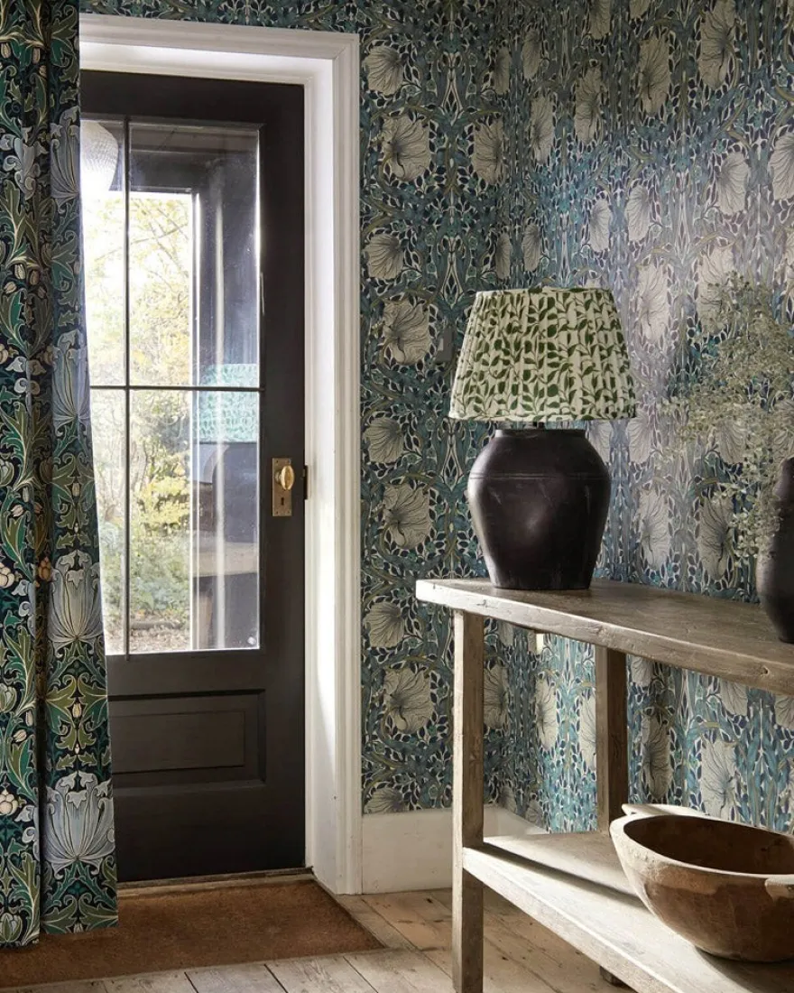 William Morris & Co. Tapet - Pimpernel Cobalt/Mineral