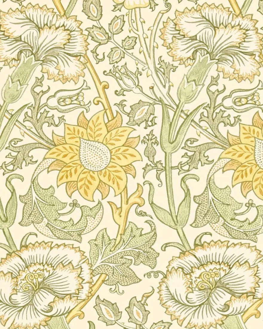 William Morris & Co. Tapet - Pink & Rose cowslip/fennel