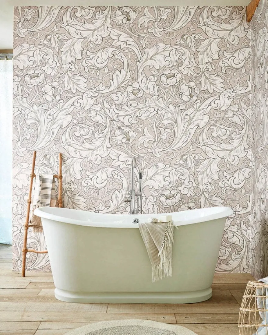 William Morris & Co. Tapet - Pure Bachelor´s Button Stone/Linen