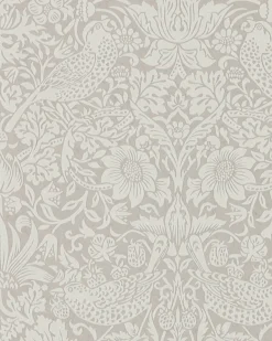 William Morris & Co. Tapet - Pure Strawberry Thief Silver/Stone