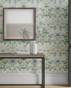 William Morris & Co. Tapet - Simply Strawberry Thief cochineal pink