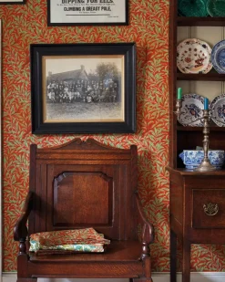William Morris & Co. Tapet - Willow Boughs Tomato/Olive