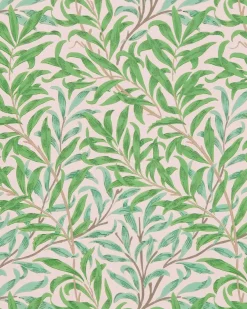 William Morris & Co. Tapet - Willow Boughs Pink/Leaf Green
